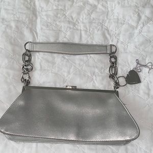 Silver Chain Silver Shoulder Bag